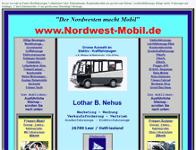 Tablet Screenshot of nordwestmobil.de